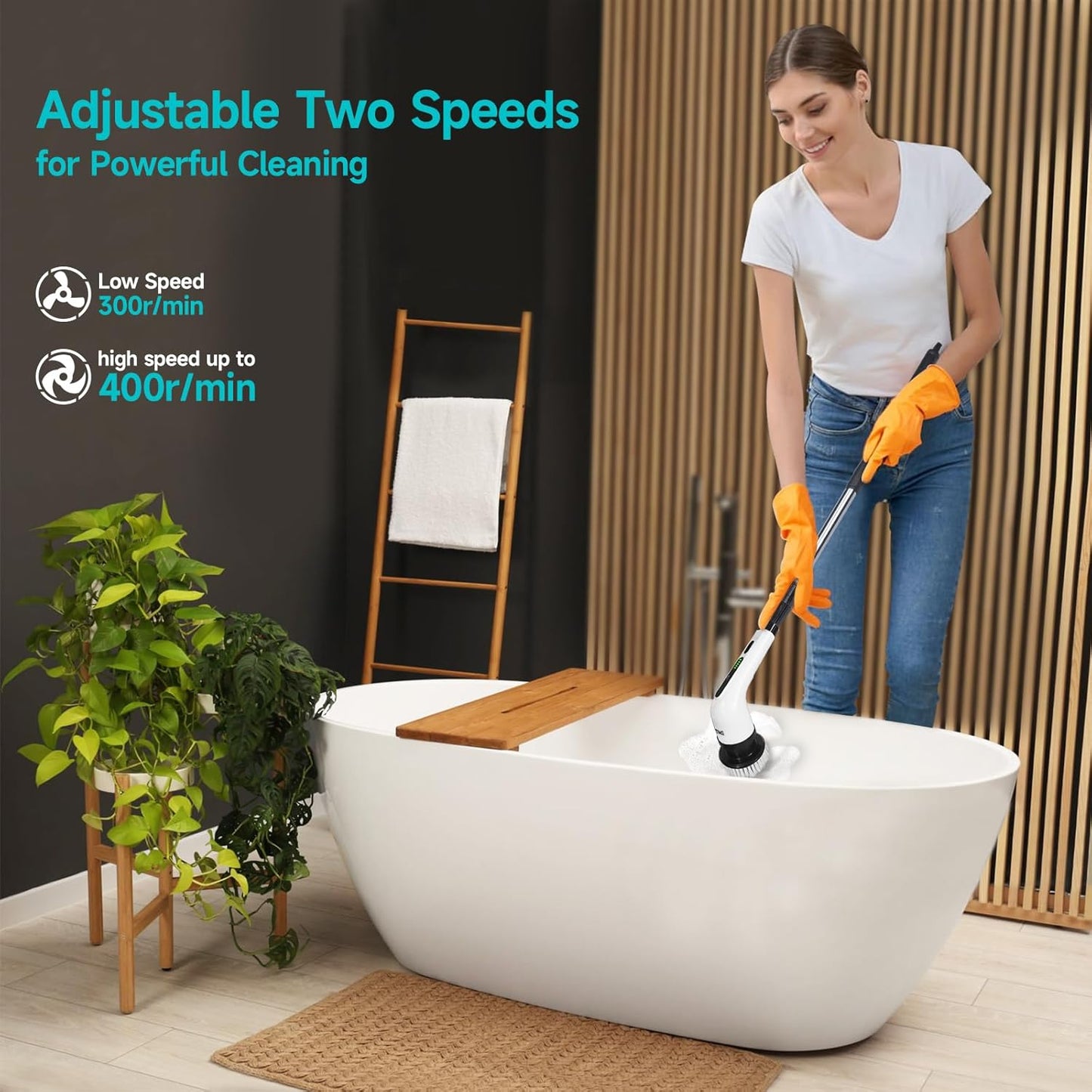 Cepillo Giratorio Eléctrico Inalámbrico 9 en 1