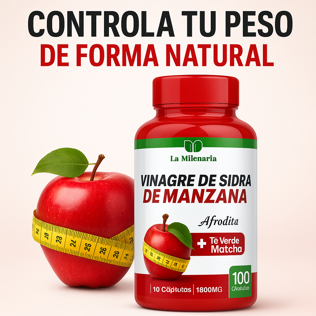 AFRODITA VINAGRE DE MANZANA + MATCHA