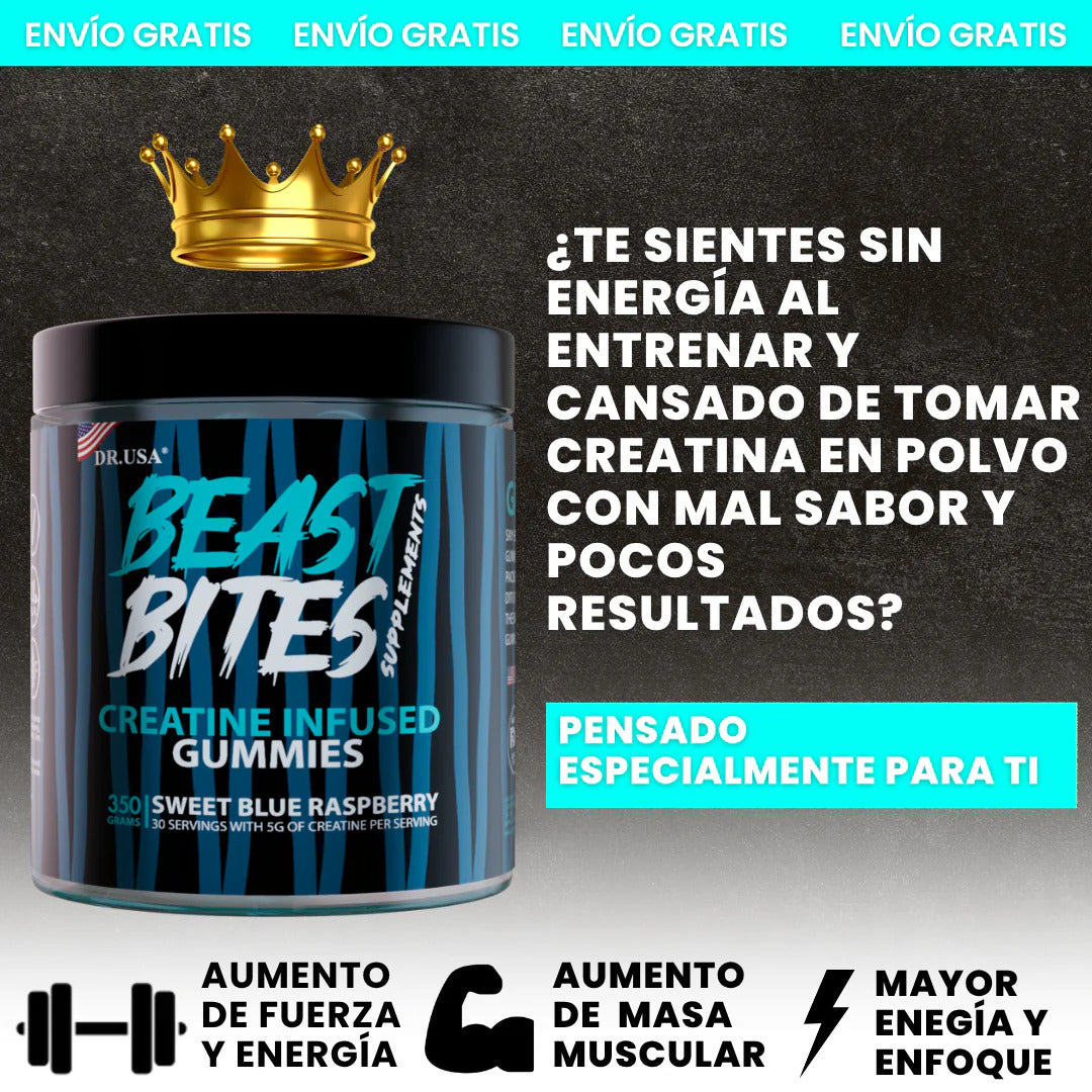 Beast Bites™ – La creatina en forma de gomita que se adapta a tu vida