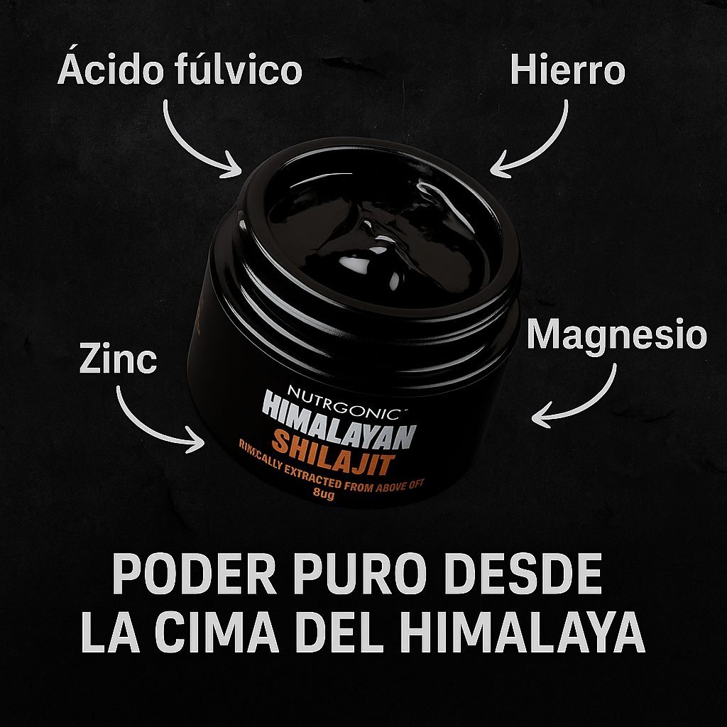 Shilajit en Resina Pura — Energía, Enfoque y Vitalidad Natural