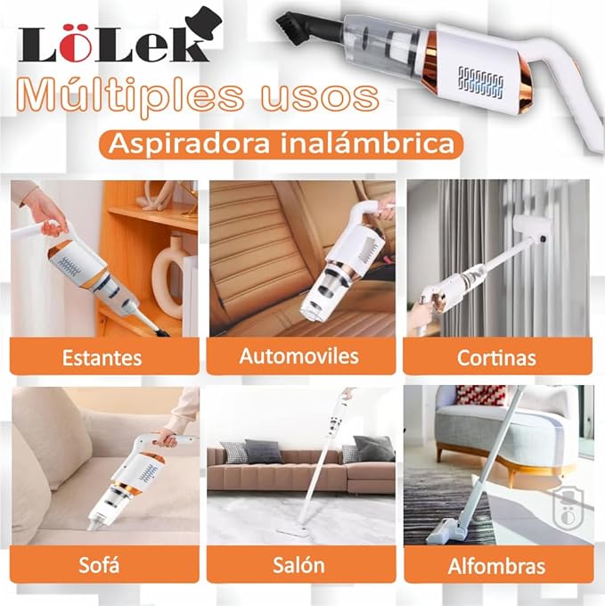 LoLek Aspiradora Inalámbrica Portátil