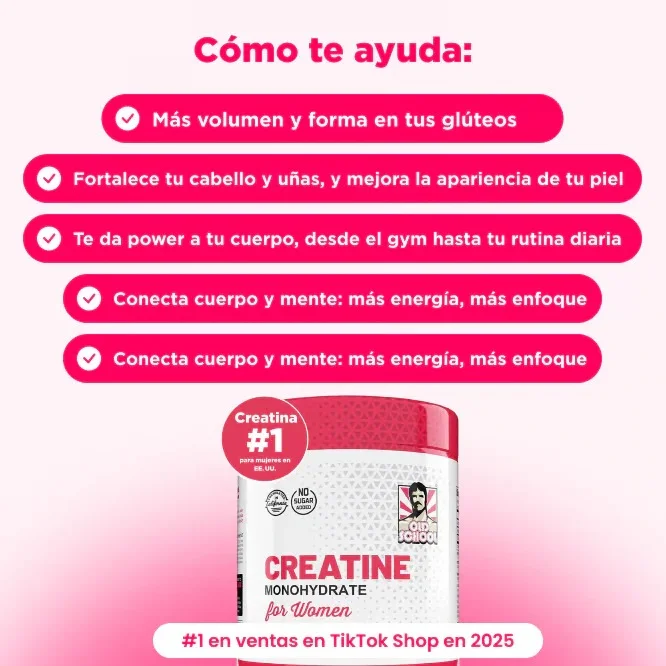 Creatina Premium + BCAA + Colágeno – Potencia y Recuperación Especial para Mujeres