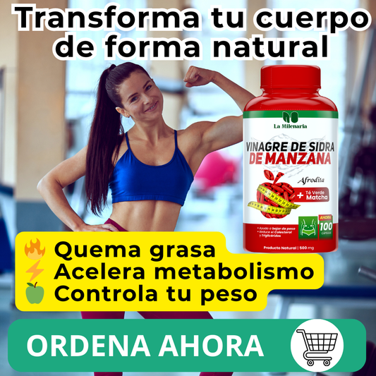 AFRODITA VINAGRE DE MANZANA + MATCHA