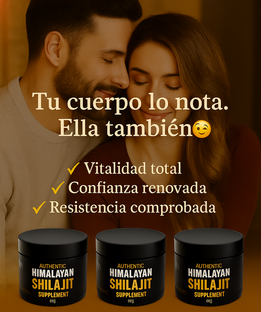 Shilajit en Resina Pura — Energía, Enfoque y Vitalidad Natural