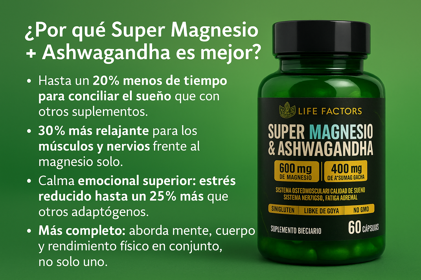 Super Magnesio + Ashwagandha: Tu Relax Natural, tu Energía Renovada