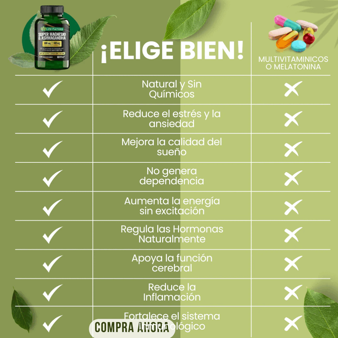 Super Magnesio + Ashwagandha: Tu Relax Natural, tu Energía Renovada