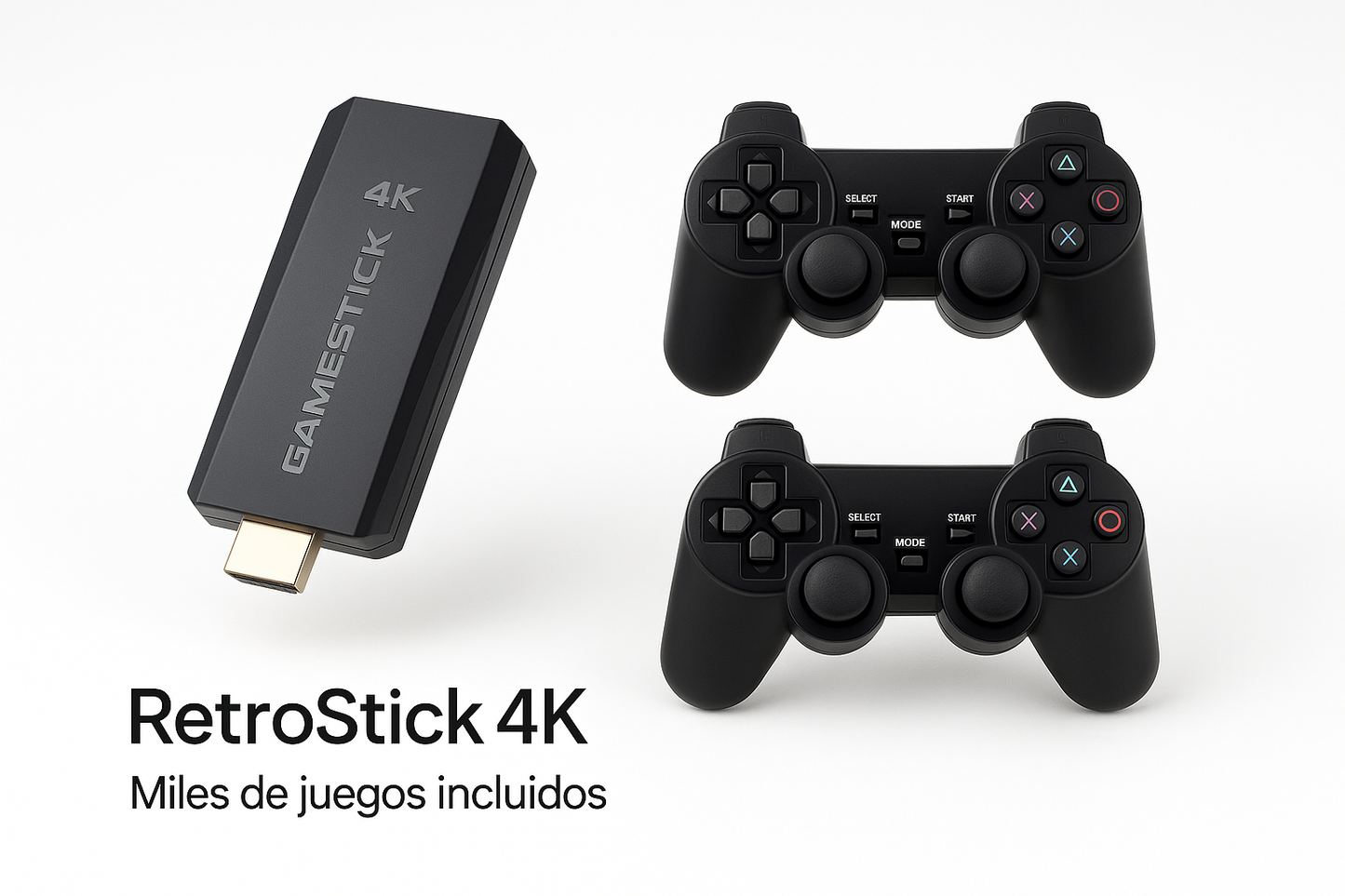 Game Stick Retro 4K Ultra HD Inalámbrico