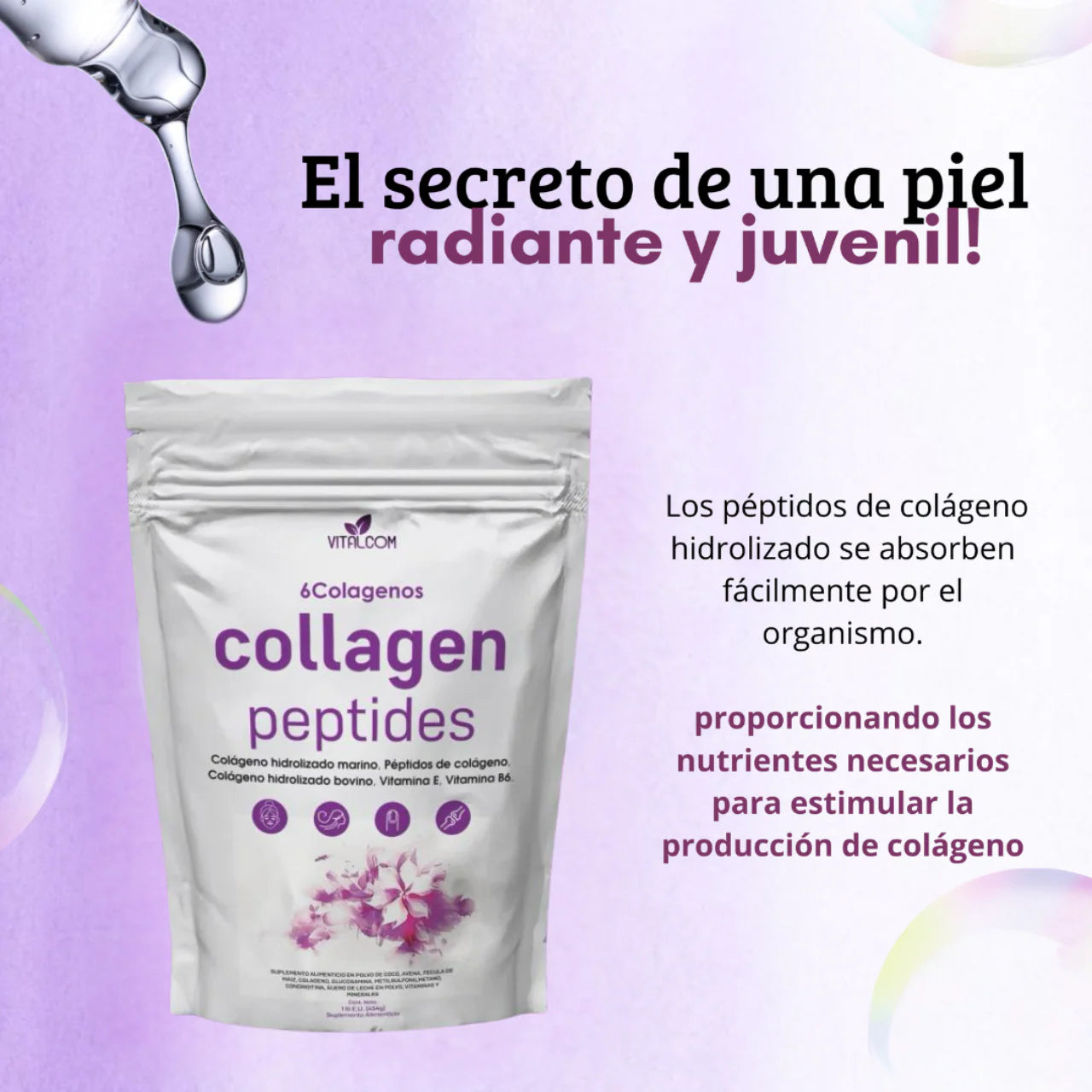 Colágeno 8 en 1 de Espectro Completo – Tu belleza y vitalidad desde adentro