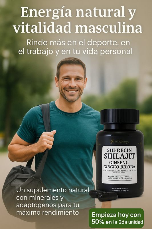SHI-RECIN Shilajit Cápsulas – Energía y vitalidad natural en cada dosis