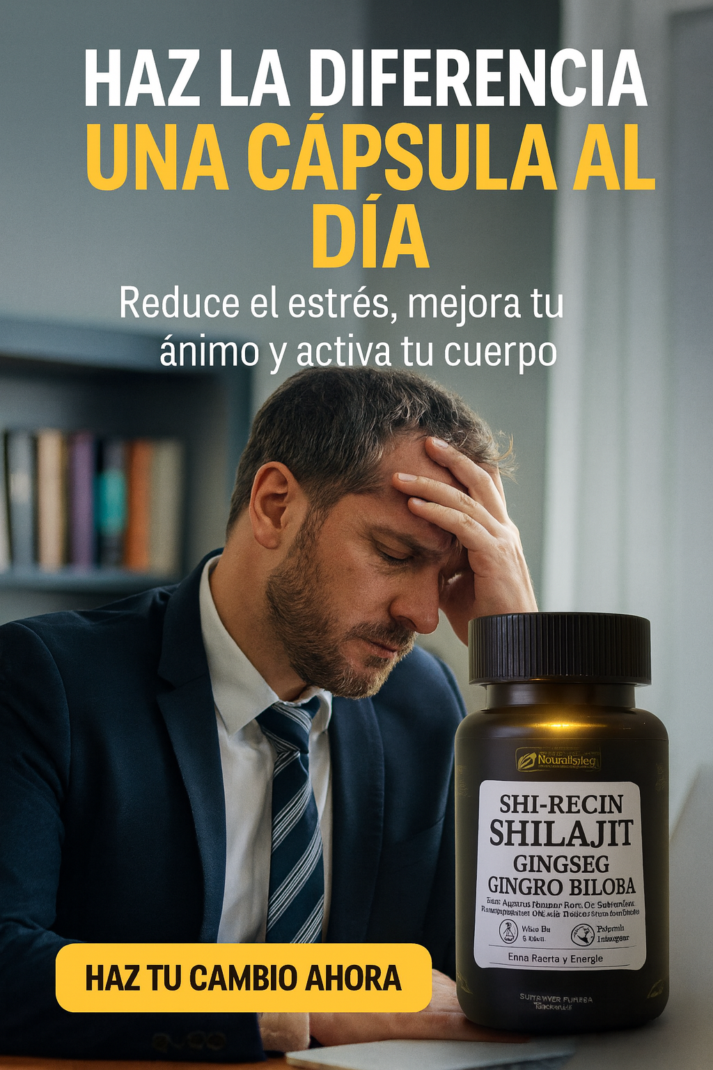 SHI-RECIN Shilajit Cápsulas – Energía y vitalidad natural en cada dosis