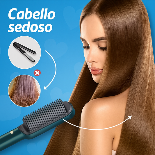 Peine Alisador Eléctrico 3 en 1 – Cabello liso en minutos sin dañarlo
