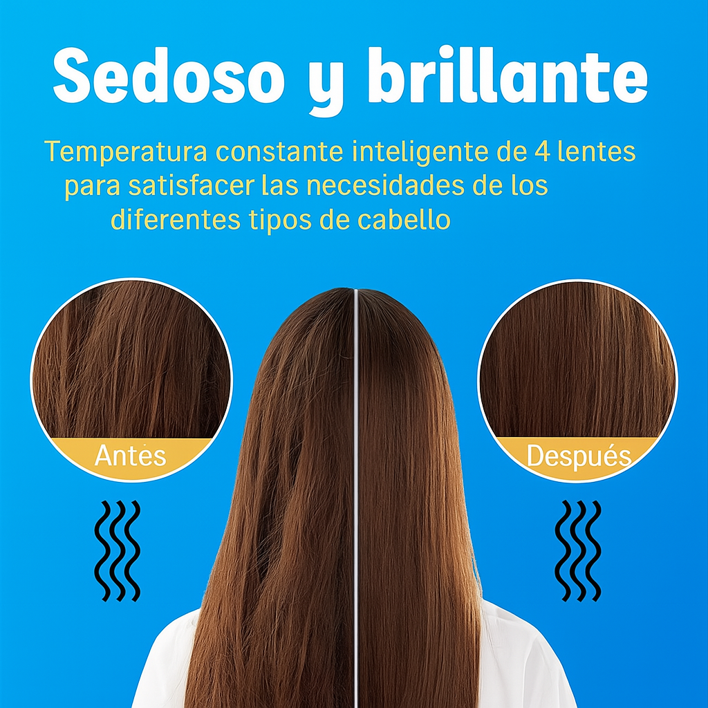Peine Alisador Eléctrico 3 en 1 – Cabello liso en minutos sin dañarlo