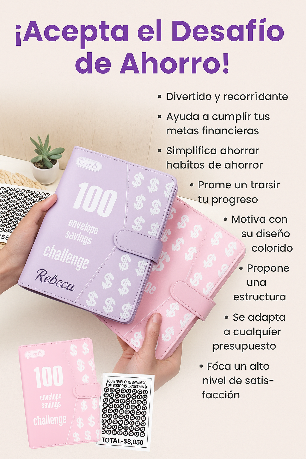 Libreta de Ahorro 100 Sobres – Ahorra jugando