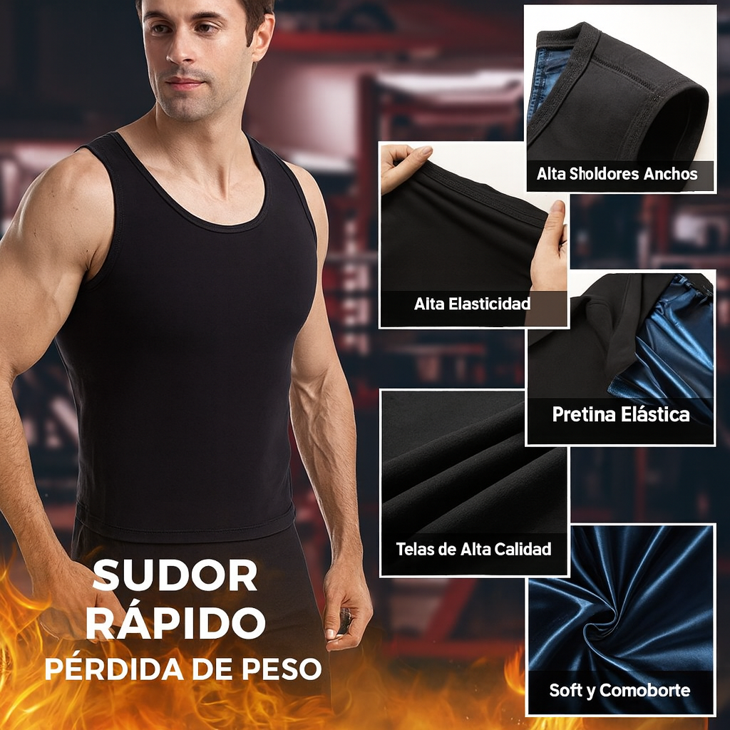 Chaleco Faja Quemador De Grasa Hombre