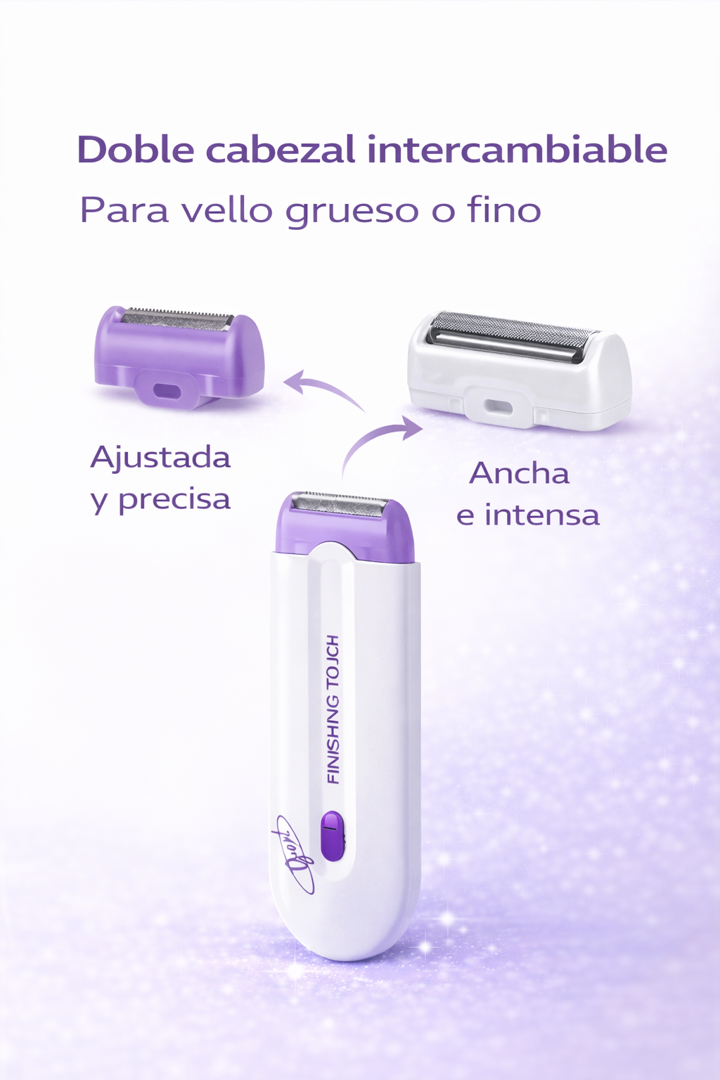 Depiladora Eléctrica Portátil Inalámbrica – Piel Suave, Sin Dolor y en Minutos