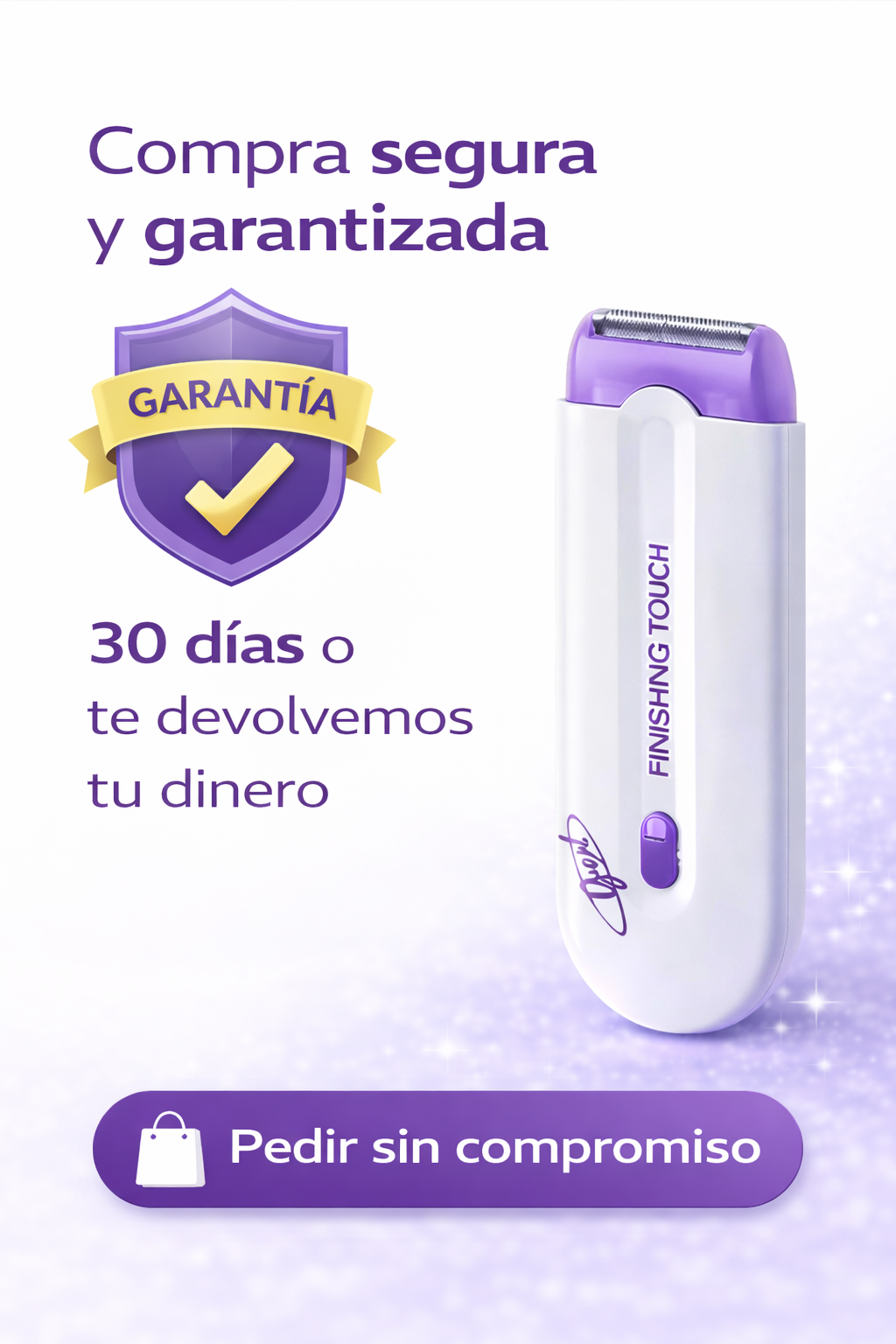 Depiladora Eléctrica Portátil Inalámbrica – Piel Suave, Sin Dolor y en Minutos