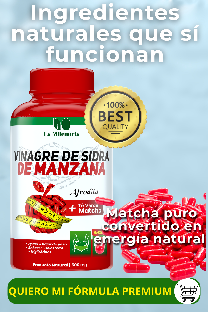 AFRODITA VINAGRE DE MANZANA + MATCHA